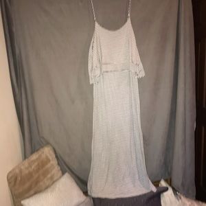 ⭐️Maxi dress Navy jersey stripe (L)